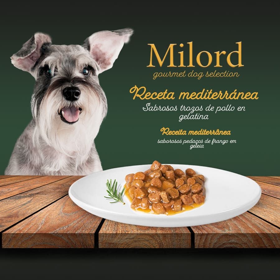300 g Milord Adult Pollo en Gelatina tarrina para perros, , large Imagen numero 2